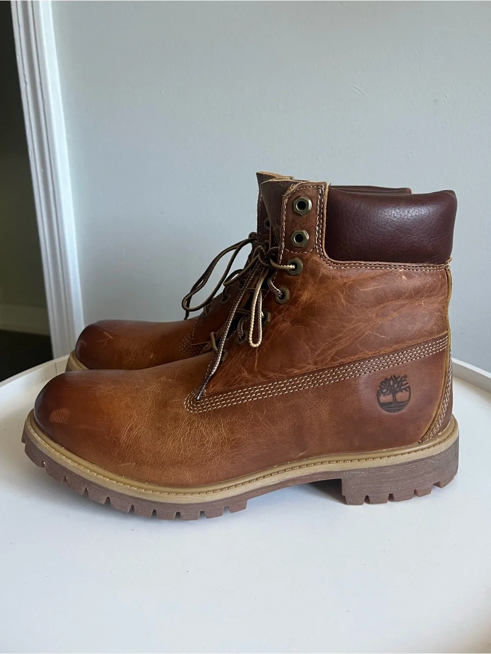 NEW TIMBERLAND Heritage 6 in Premium Leather Lace Up Boots #27094 Size 9M